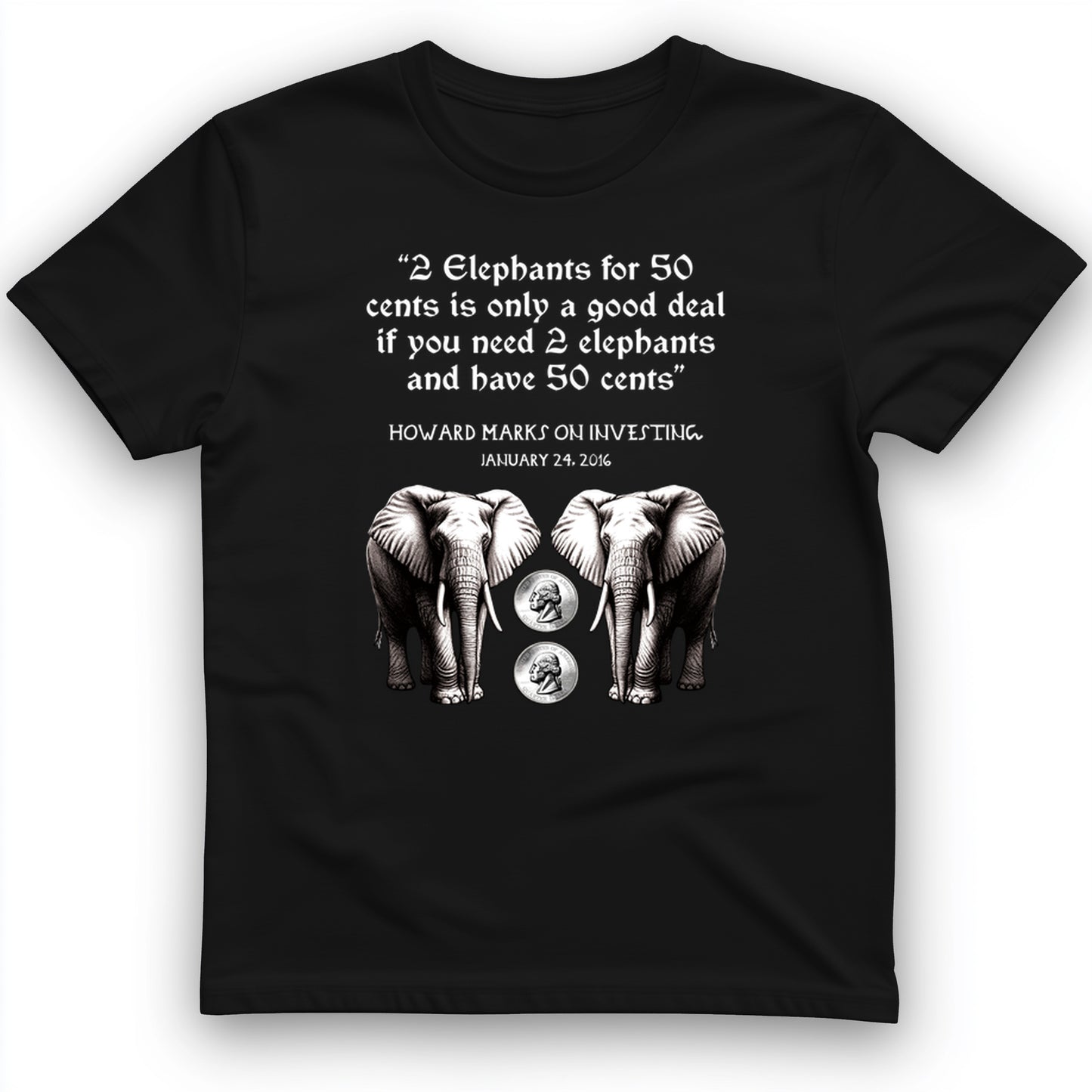 2 Elephants for 50 Cents T-Shirt