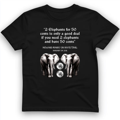 2 Elephants for 50 Cents T-Shirt