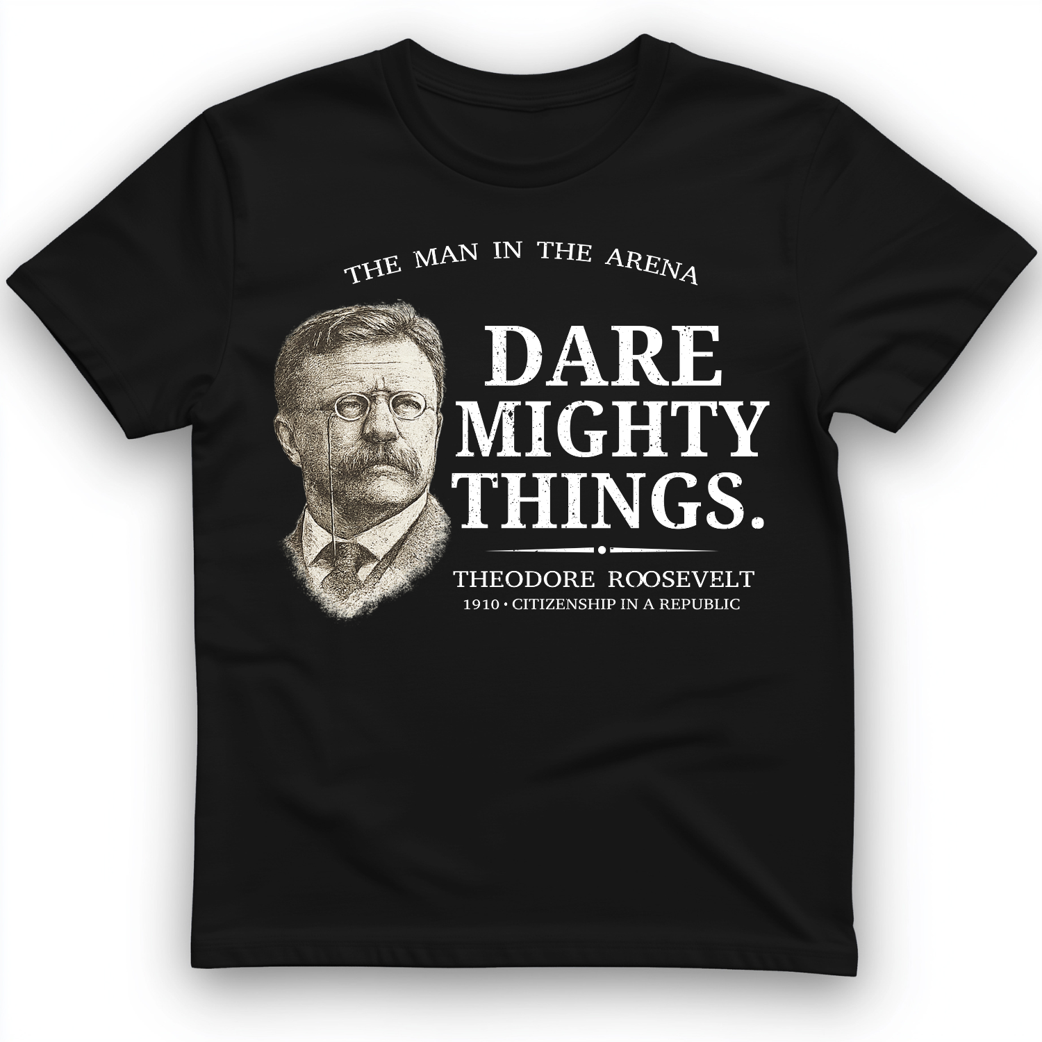 Dare Mighty Things T-Shirt Black / S