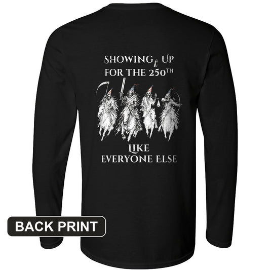4 Horsemen 250th Back Print Long Sleeve T-Shirt