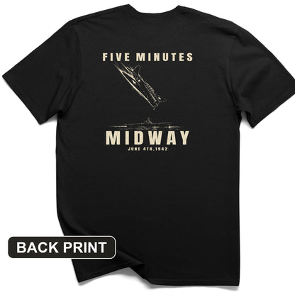 5 Minutes Midway Back Print T-Shirt