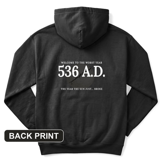 536 AD Back Print Hoodie