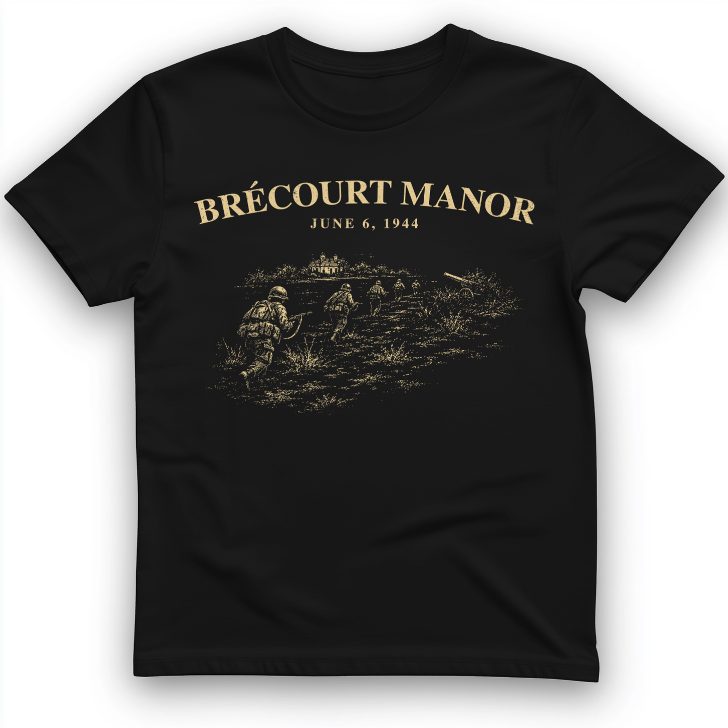 Brecourt Manor T-Shirt Black / S