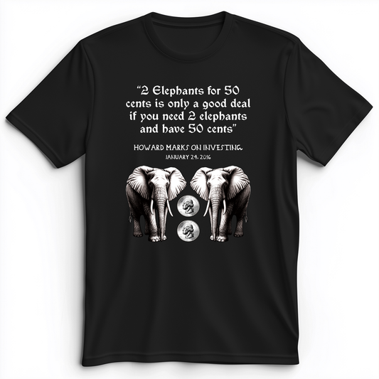 2 Elephants for 50 Cents Premium Tee