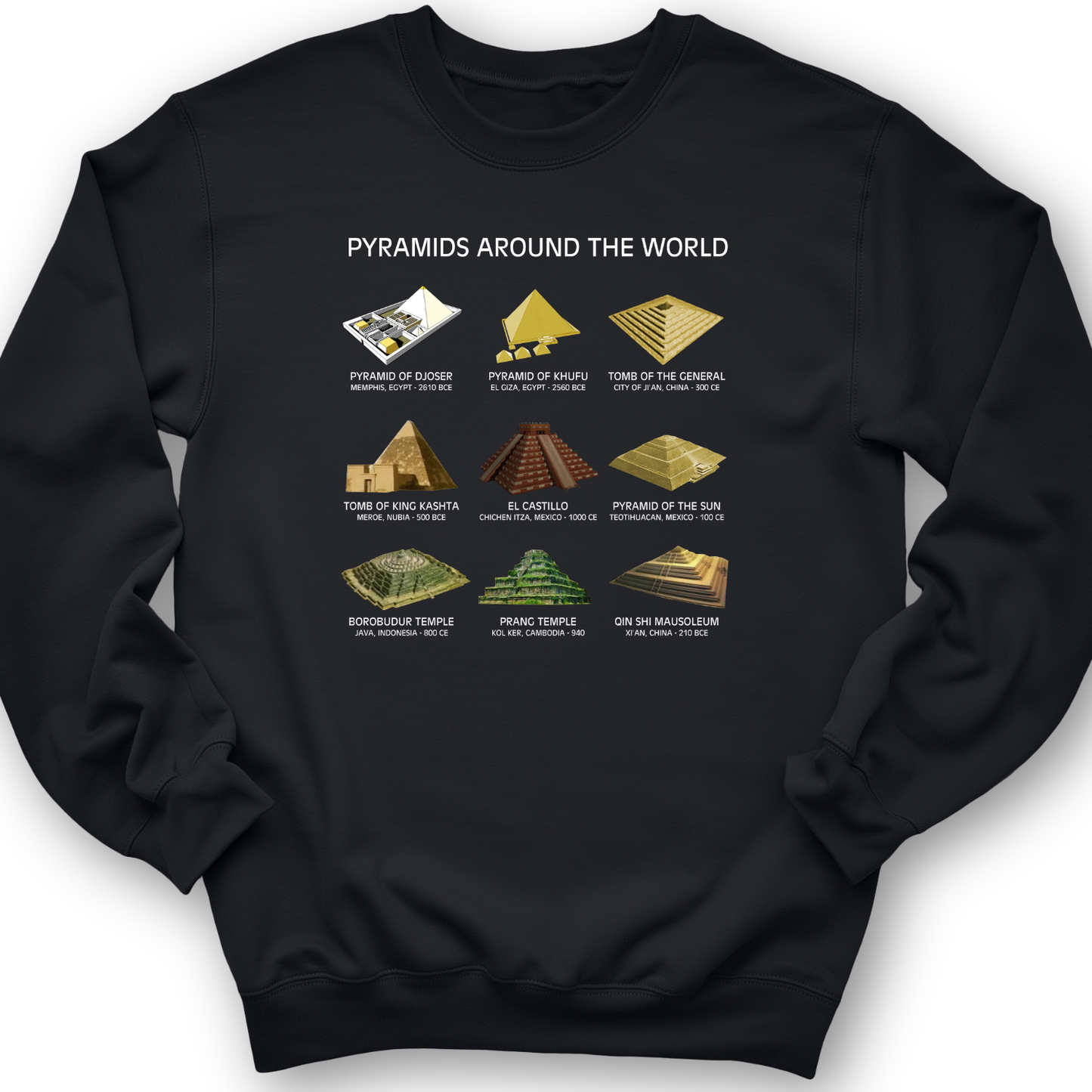 Pyramids Of The World Crewneck