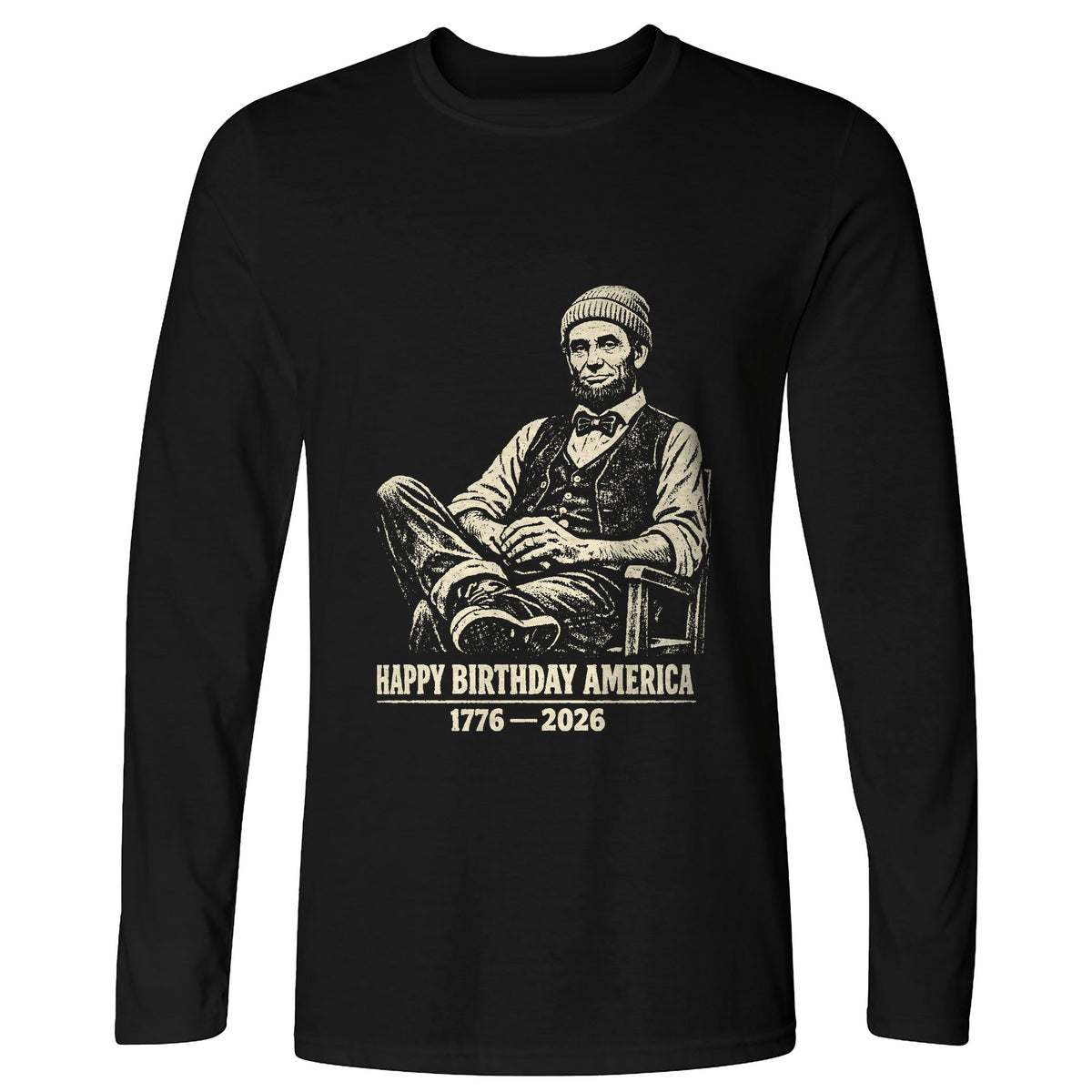 Abe Beanie Long Sleeve T-Shirt
