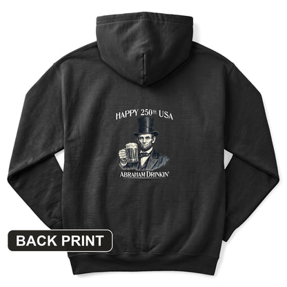 Abraham Drinkin Back Print Hoodie