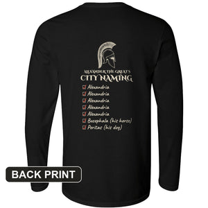 Alexander City Naming Back Print Long Sleeve T-Shirt