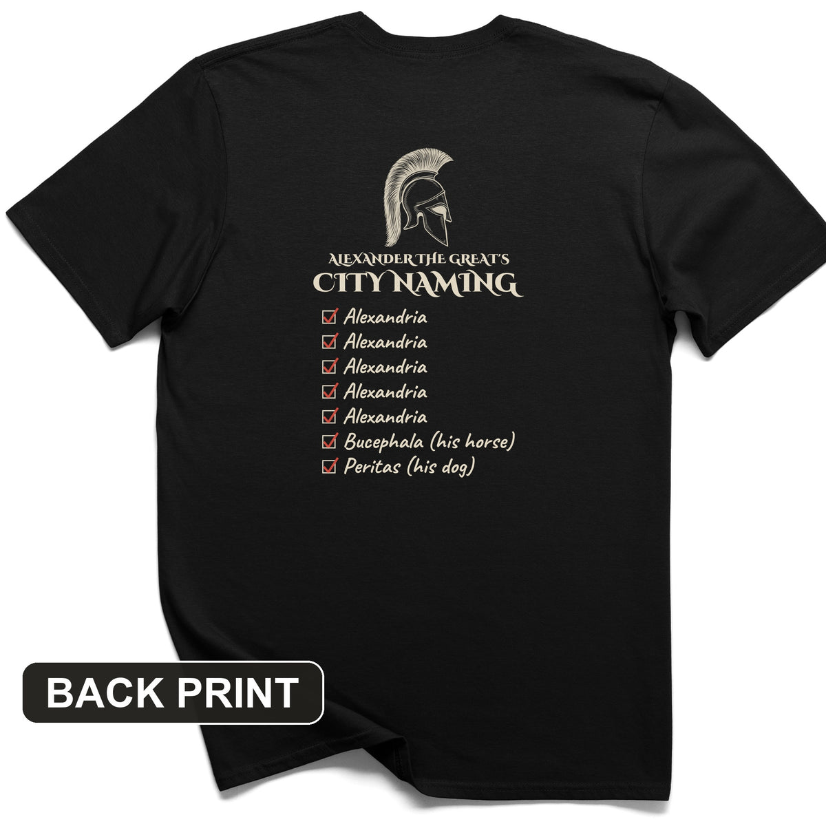 Alexander City Naming Back Print T-Shirt
