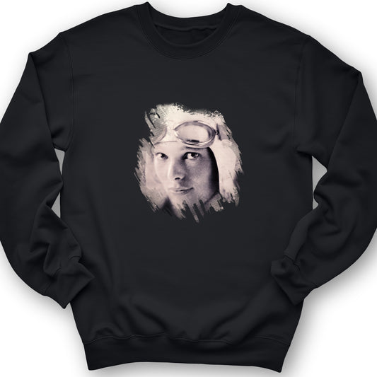 Amelia Earhart Portrait Crewneck