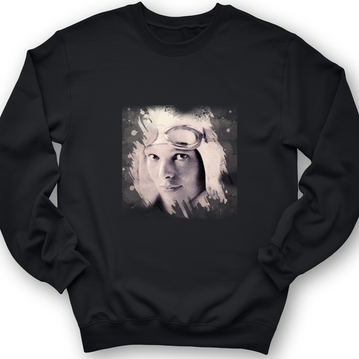 Amelia Earhart in Color Crewneck