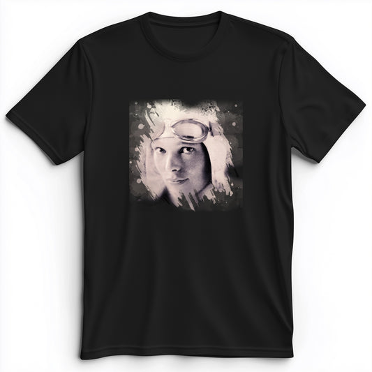Amelia Earhart in Color Premium Tee