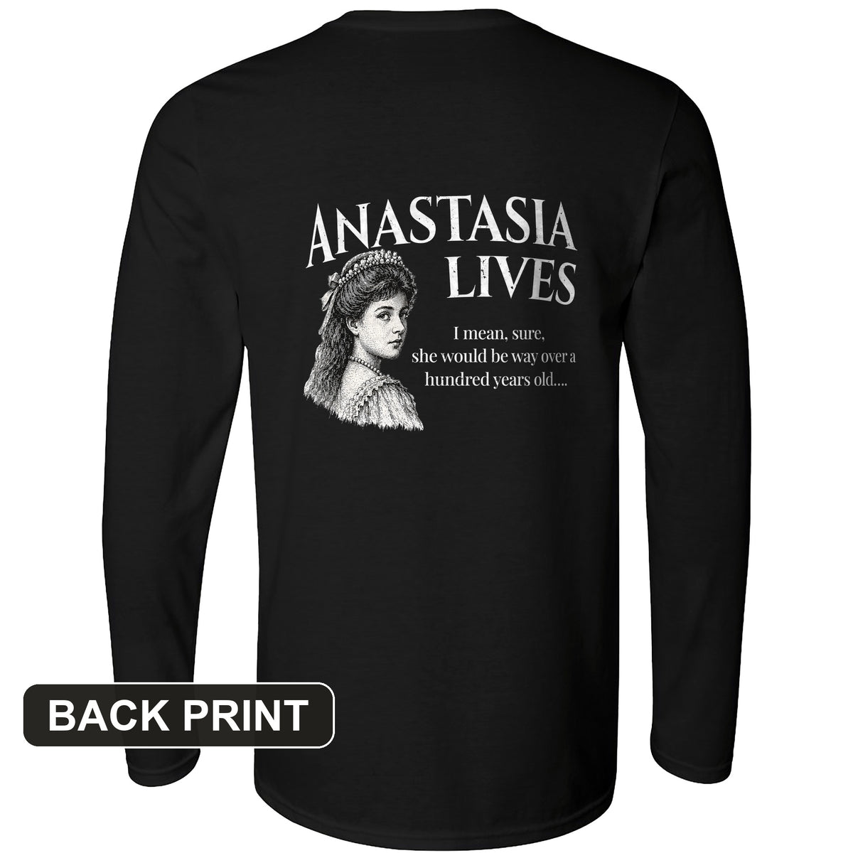 Anastasia Back Print Long Sleeve T-Shirt