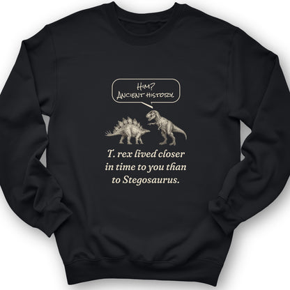 Ancient History T Rex Crewneck