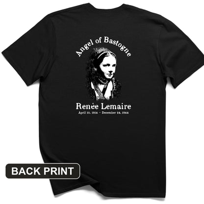 Angel of Bastogne Back Print T-Shirt