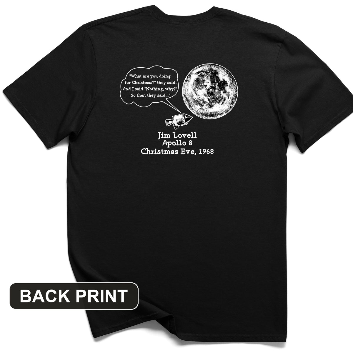 Apollo 8 Back Print T-Shirt