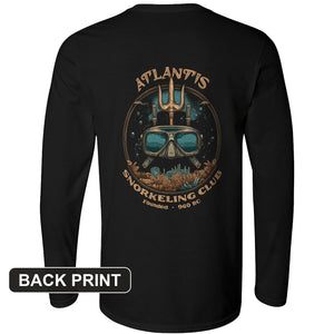 Atlantis Back Print Long Sleeve T-Shirt