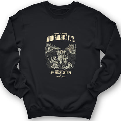Avoid Railroad Cuts Crewneck