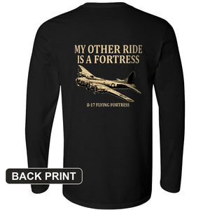 B-17 Back Print Long Sleeve T-Shirt