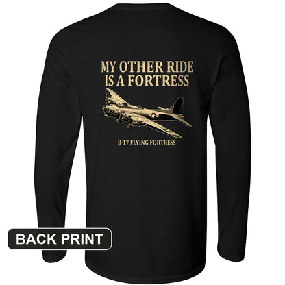 B-17 Back Print Long Sleeve T-Shirt