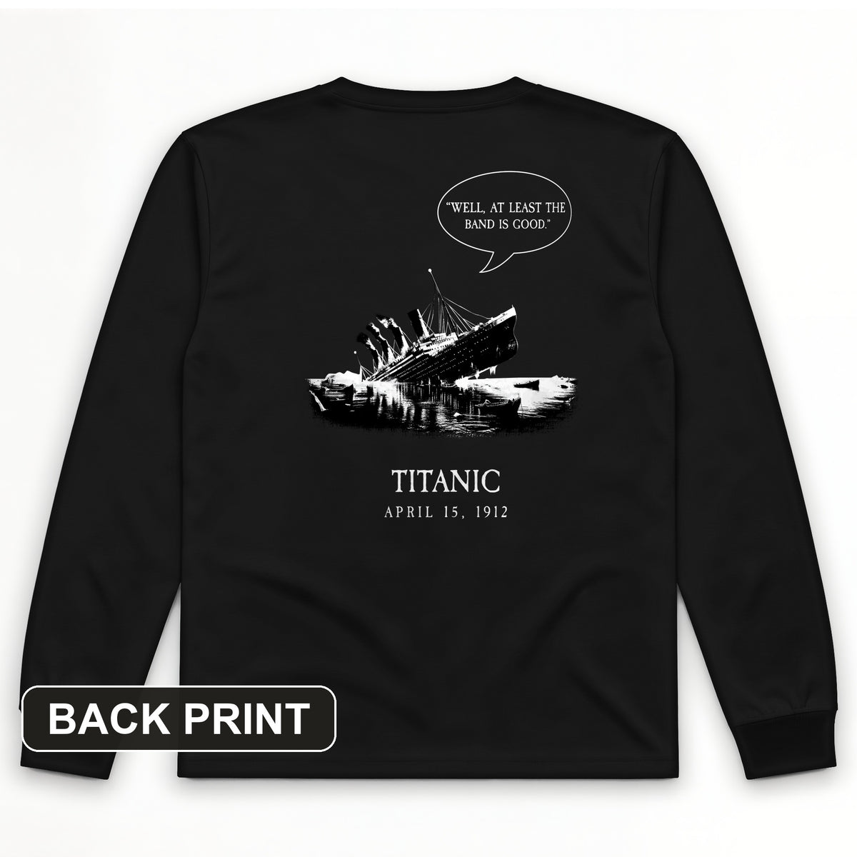 Band's Good Back Print Long Sleeve T-Shirt