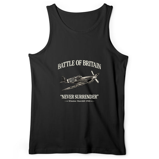 Battle of Britain Never Surrender Tank Top
