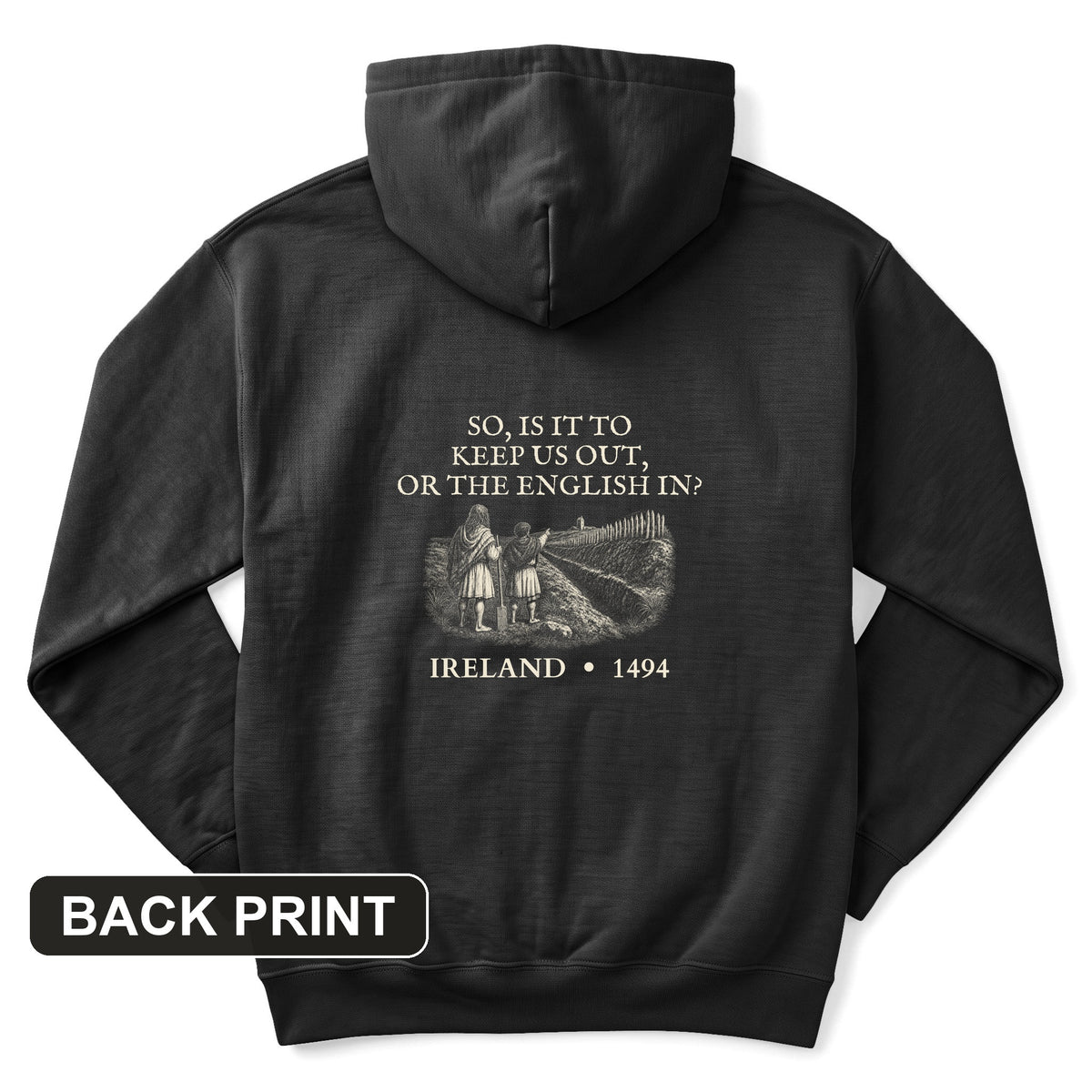 Beyond The Pale Back Print Hoodie
