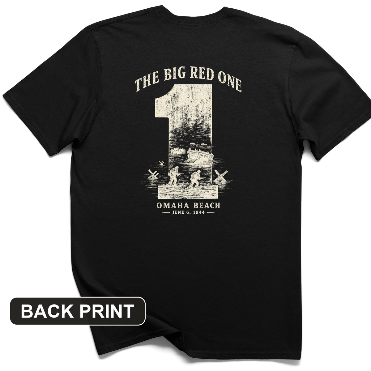 Big Red One Back Print T-Shirt