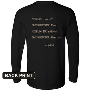 Blockbuster Back Print Long Sleeve T-Shirt