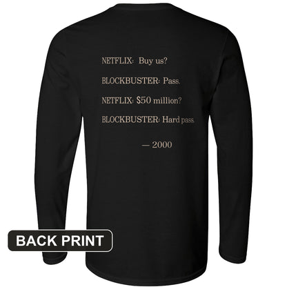 Blockbuster Back Print Long Sleeve T-Shirt