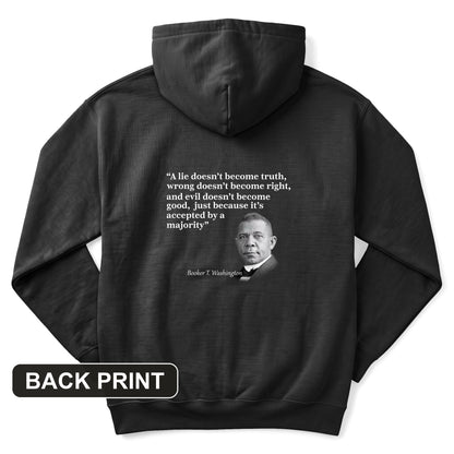 Booker T Washington Back Print Hoodie