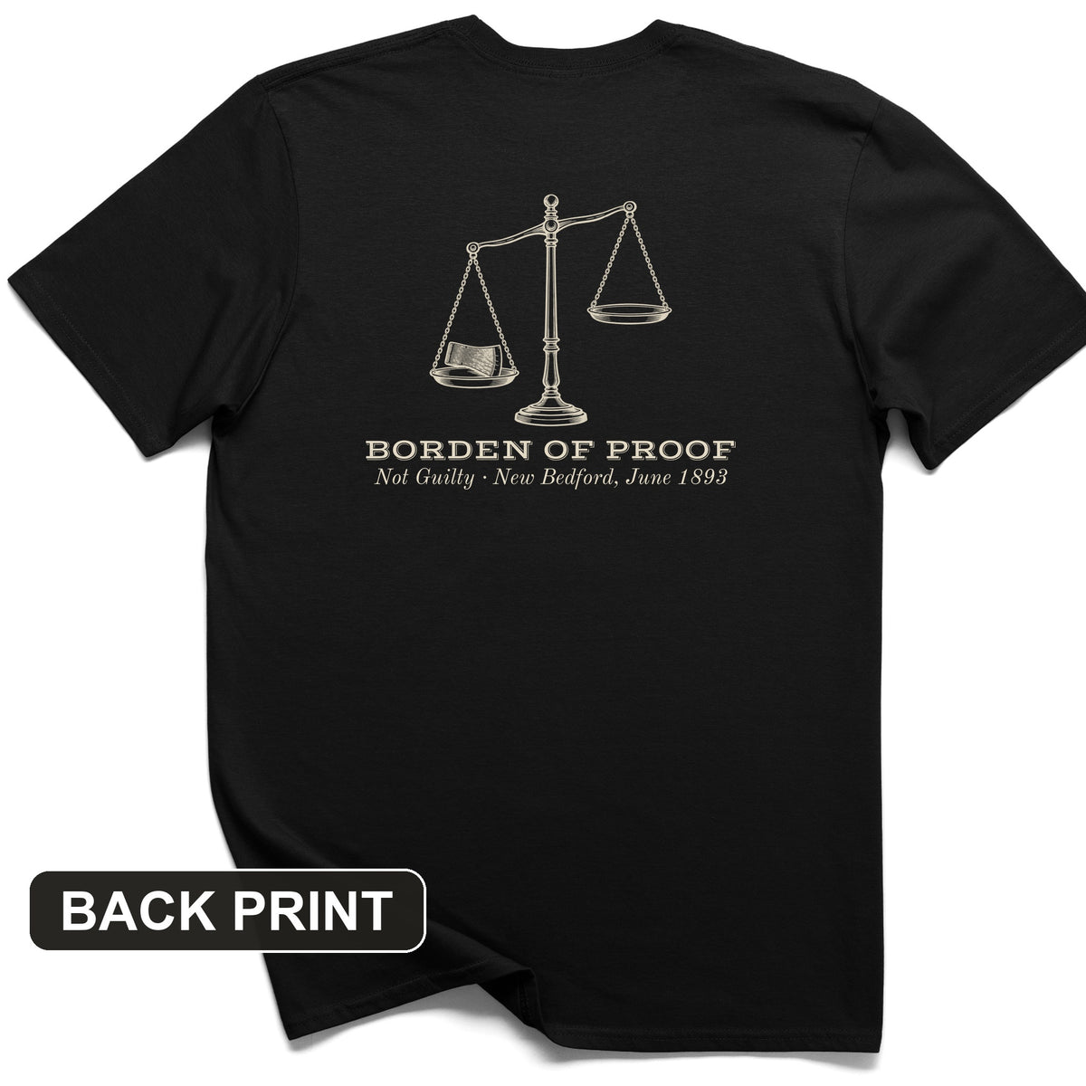 Borden Of Proof Back Print T-Shirt