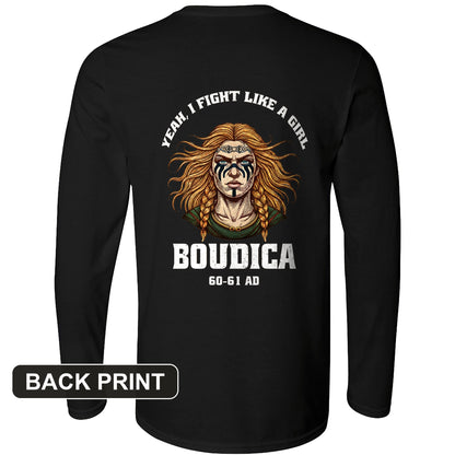 Boudica Back Print Long Sleeve T-Shirt