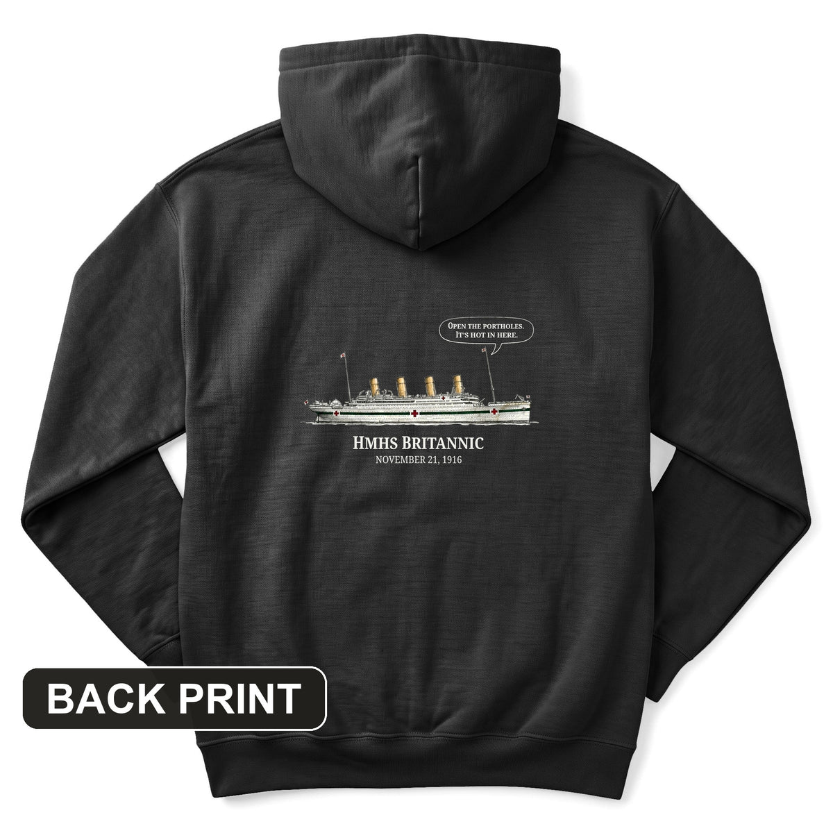 Britannic Back Print Hoodie