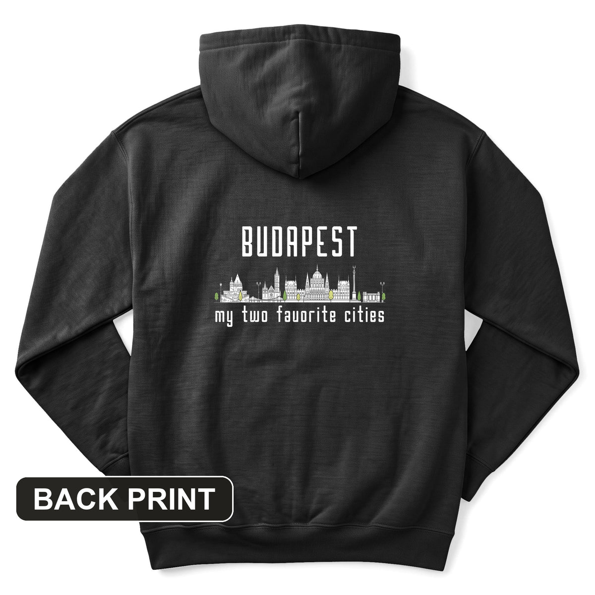 Budapest 2 Back Print Hoodie