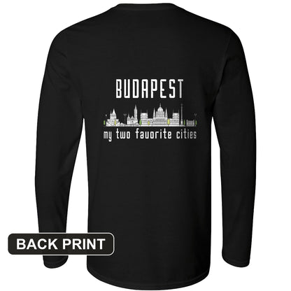 Budapest 2 Back Print Long Sleeve T-Shirt