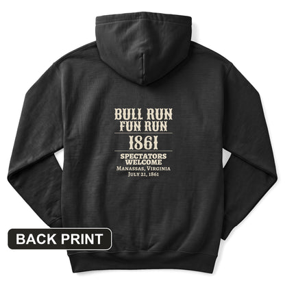 Bull Run Fun Run 1861 Back Print Hoodie