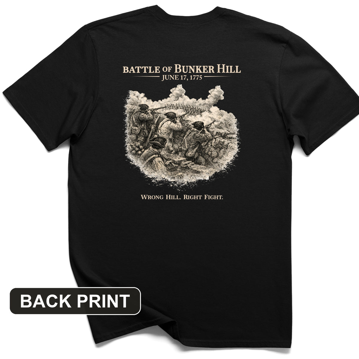 Bunker Hill Back Print T-Shirt