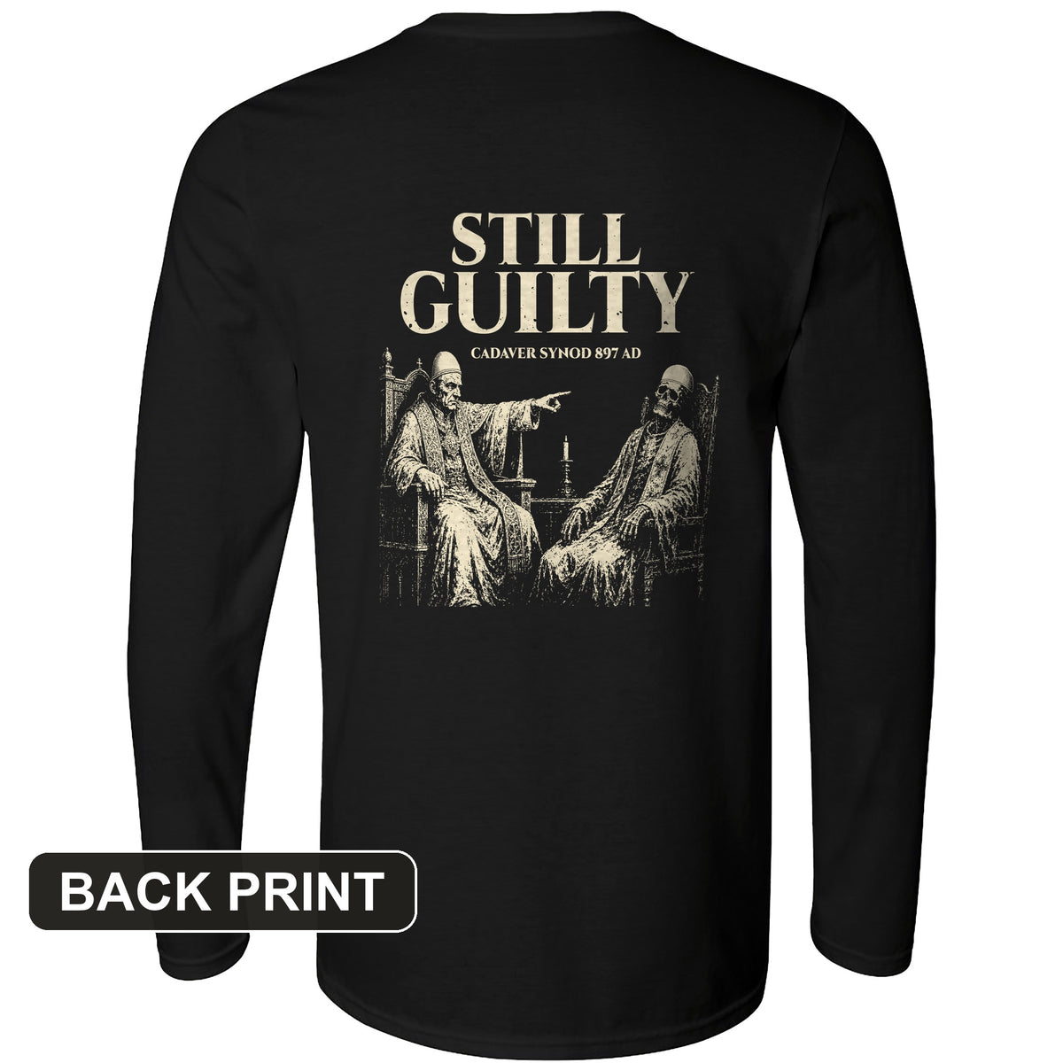 Cadaver Synod Back Print Long Sleeve T-Shirt