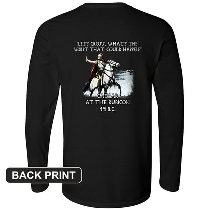 Caesar Cross Rubicon Back Print Long Sleeve T-Shirt