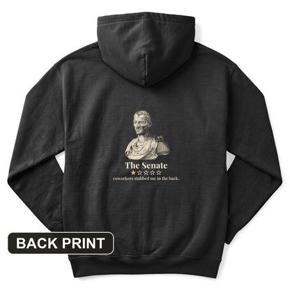 Caesar Senate Review Back Print Hoodie