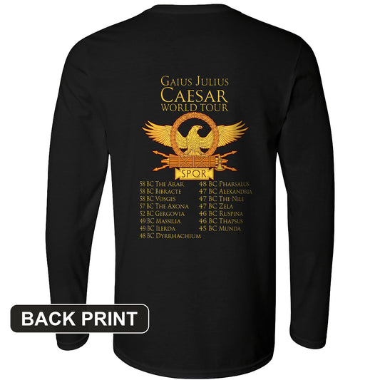 Caesar World Tour Back Print Long Sleeve T-Shirt