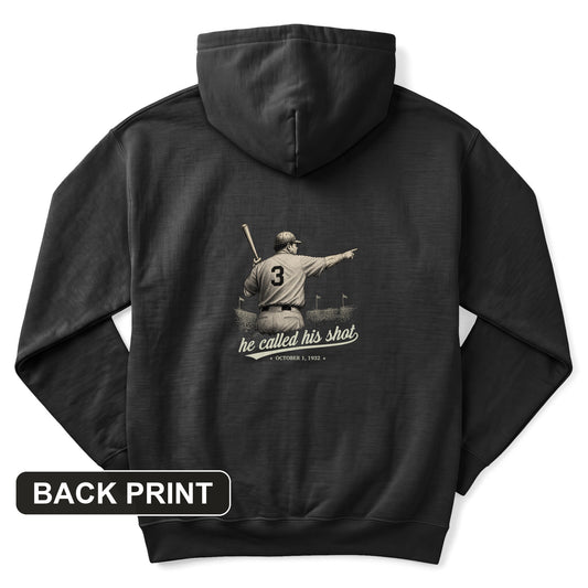 Called His Shot Back Print Hoodie