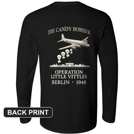 Candy Bomber Back Print Long Sleeve T-Shirt