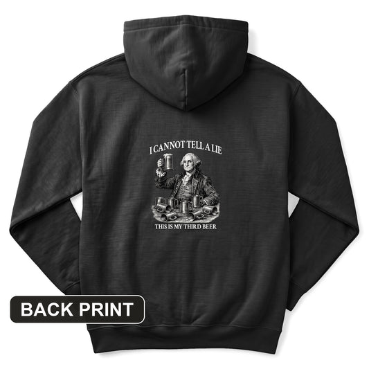 Cannot Tell a Lie Back Print Hoodie