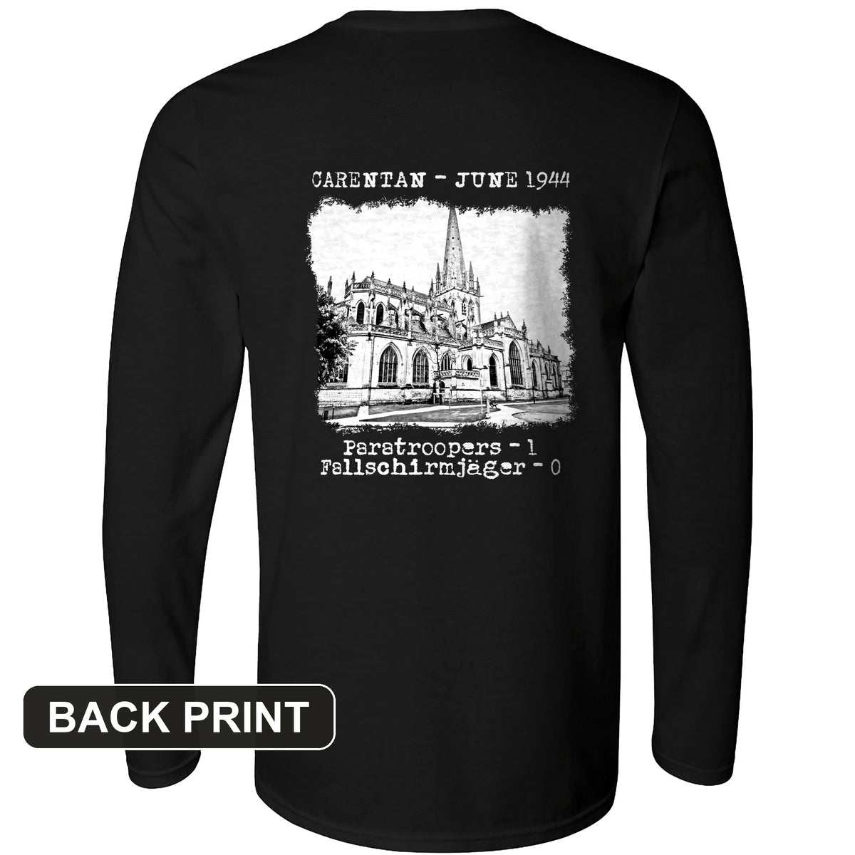 Carentan Back Print Long Sleeve T-Shirt