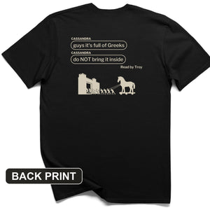 Cassandra Left On Read Back Print T-Shirt