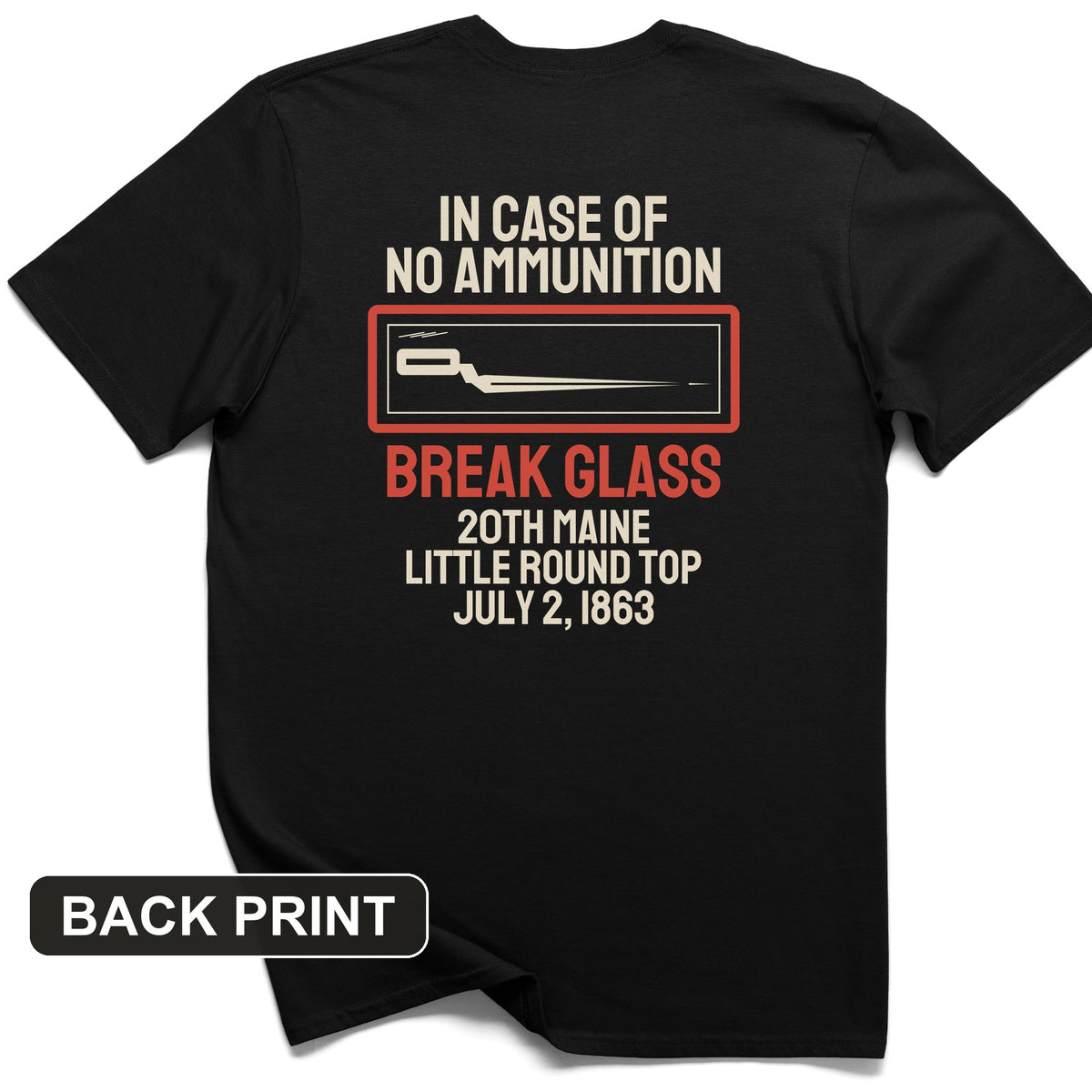 Chamberlain Break Glass Little Round Top Back Print T-Shirt