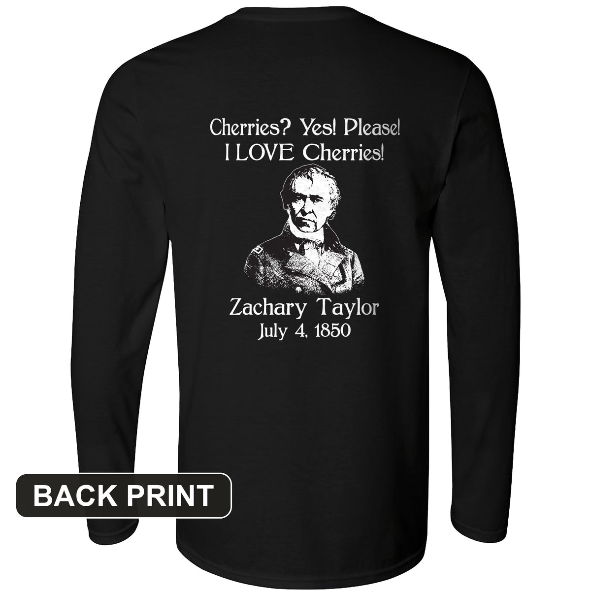 Cherries Back Print Long Sleeve T-Shirt