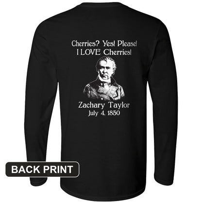 Cherries Back Print Long Sleeve T-Shirt